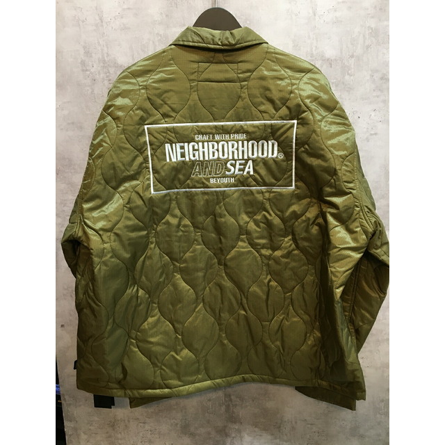 NEIGHBORHOOD × WIND AND SEA Quilt SOUVENIR JACKET 23ss ネイバーフッド ウィンダンシー  キルティング スーベニアジャケット 231TSWSN-JKM01S【中古】【004】【岩】