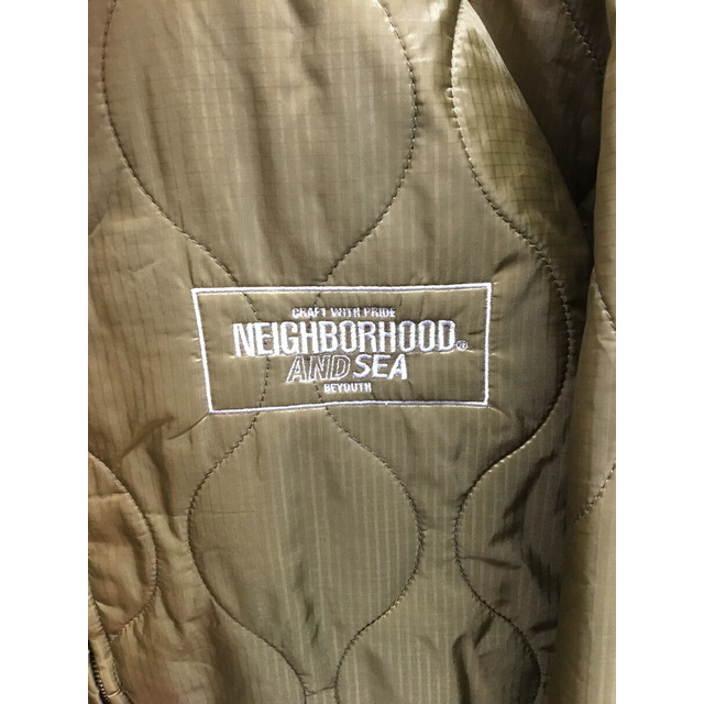 NEIGHBORHOOD × WIND AND SEA Quilt SOUVENIR JACKET 23ss ネイバーフッド ウィンダンシー  キルティング スーベニアジャケット 231TSWSN-JKM01S【中古】【004】【岩】