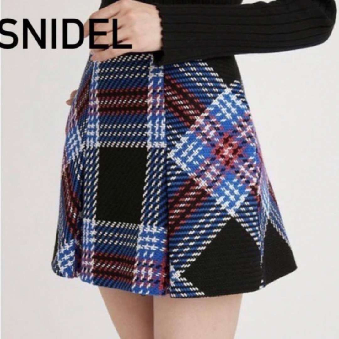 SNIDEL - SNIDEL スナイデル ロービングチェックスカートの通販 by s