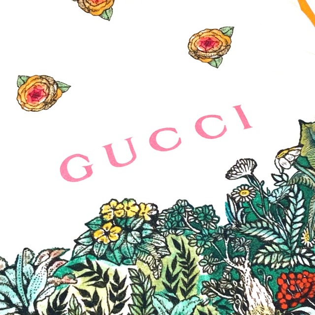 Gucci(グッチ)のグッチ GUCCI ヒグチユウコ コラボ 664180 毛布 インテリア ラビット ブランケット コットン マルチカラー インテリア/住まい/日用品のインテリア/住まい/日用品 その他(その他)の商品写真