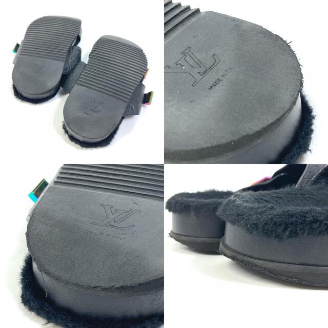 LOUIS VUITTON(ルイヴィトン)のルイヴィトン LOUIS VUITTON ミラボー・ライン 靴 スポーツサンダル サンダル モノグラムアンプラントレザー ブラック メンズの靴/シューズ(サンダル)の商品写真