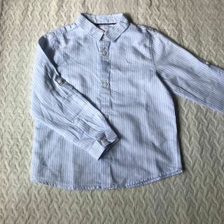 ザラキッズ(ZARA KIDS)のZARABABY  ストライプシャツ　110cm 美品(ブラウス)