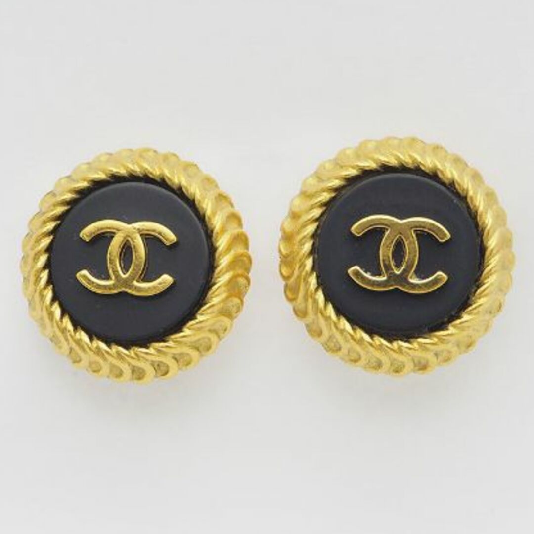 CHANEL シャネル 95C ヴィンテージ ココボタンイヤリング A04378-