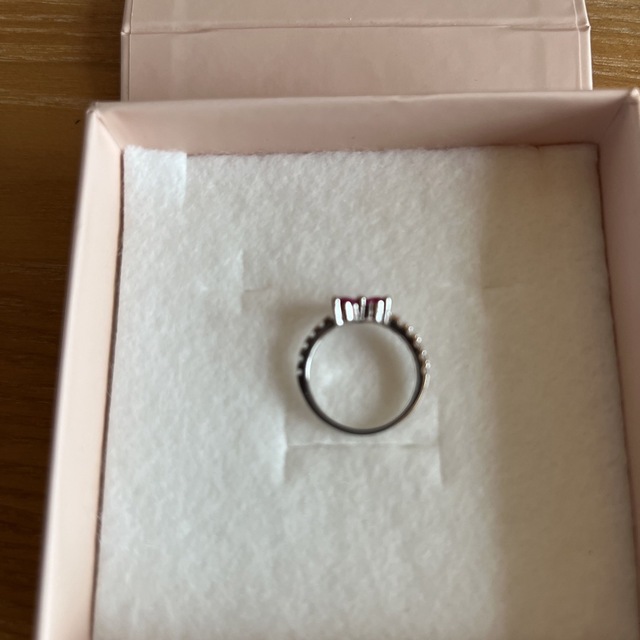 ダイヤモニーク　ハートルビーカラーリング レディースのアクセサリー(リング(指輪))の商品写真
