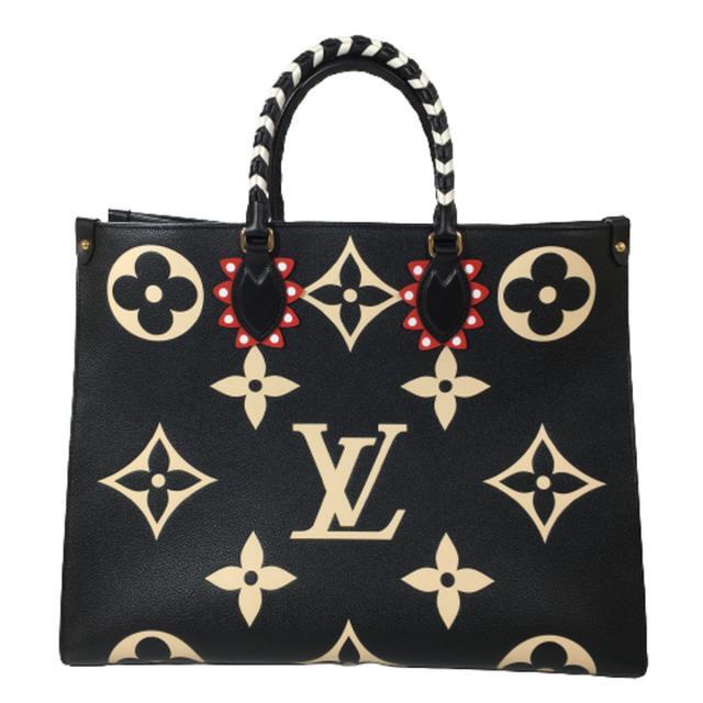 ほぼ未使用品 Louis Vuitton ルイヴィトン 20年製 モノグラム ジャイアント アンプラント オンザゴー GM 2WAYトートバッグ M45373【A0】