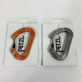 ペツル(PETZL)のペツル アンジュ S ANGE S カラビナ 2枚セット PETZL M57 Orange / Grey オレンジ系(その他)