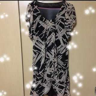 LE JOUR/シフォンドレープワンピ☆(ミニワンピース)