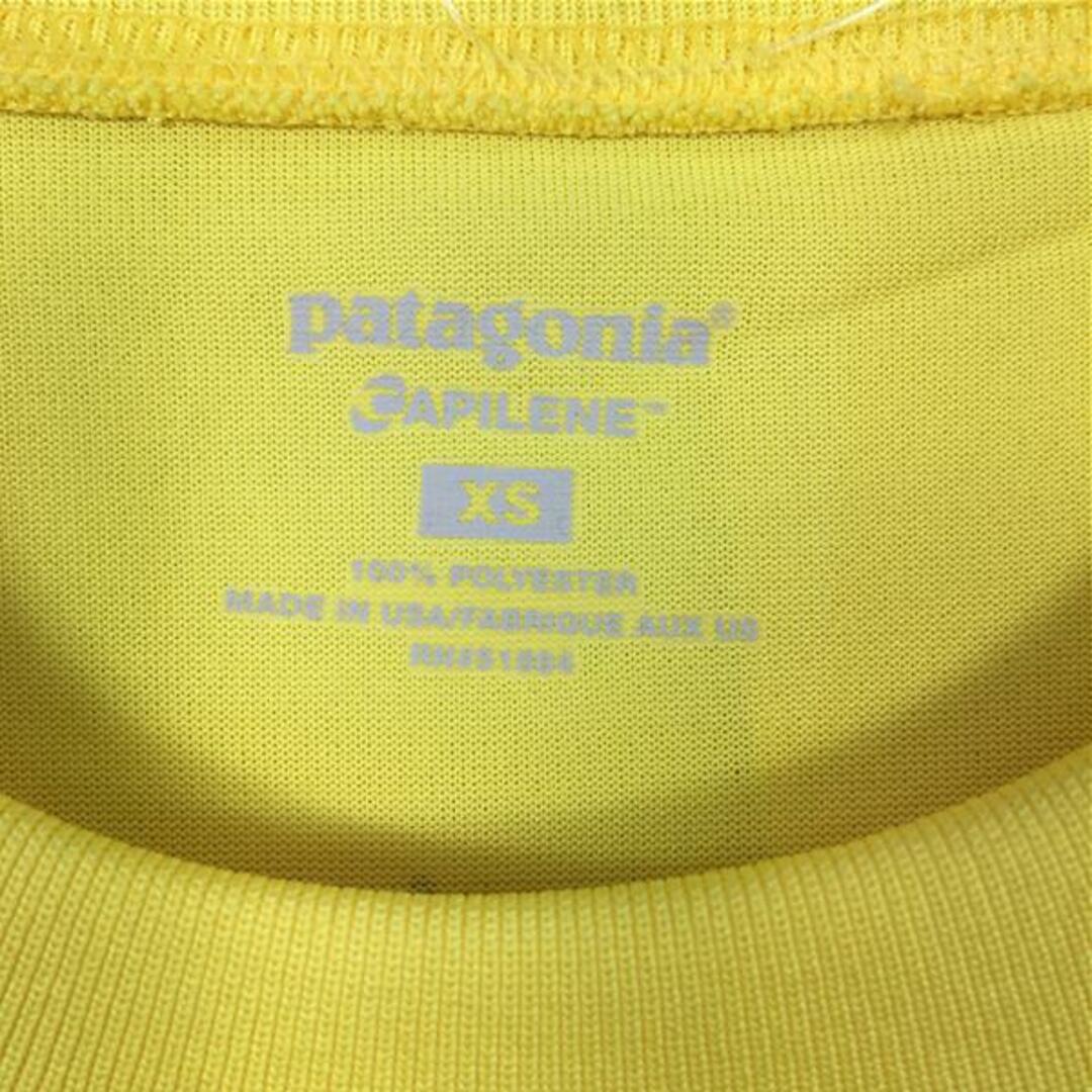 patagonia(パタゴニア)のMENs XS  パタゴニア キャプリーン シルクウェイト クルー スペシャル Capilene Silkweight Crew SP アメリカ製 ロングスリーブ Tシャツ ベースレイヤー ユニフォーム専用モデル 入手困難 PATAGONIA 11010 イエロー系 メンズのメンズ その他(その他)の商品写真