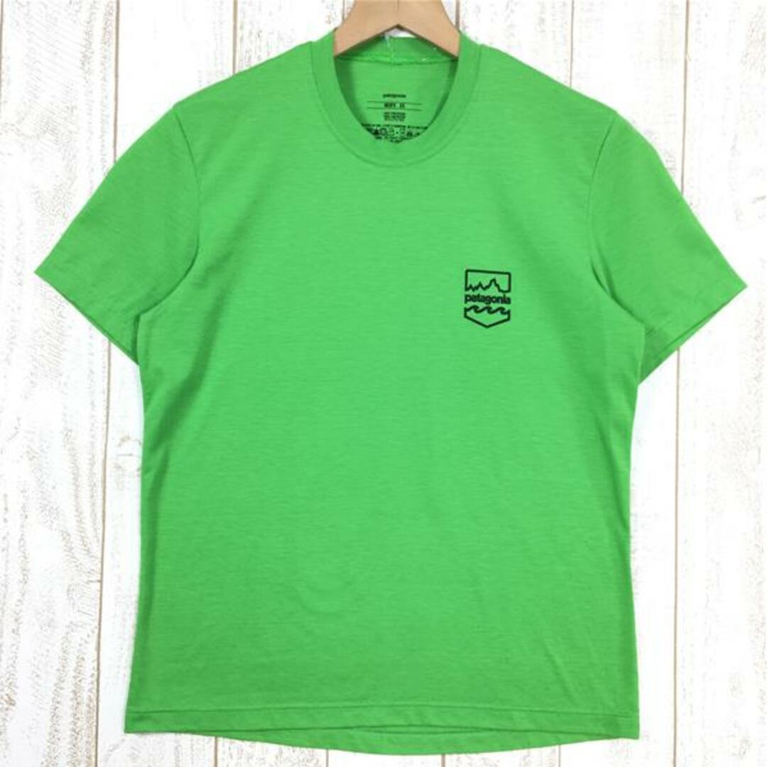 MENs XS  パタゴニア ポラライズド Tシャツ Polarized Tee PATAGONIA 52112 グリーン系