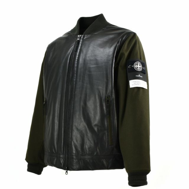 STONE ISLAND(ストーンアイランド)の【BLACK/OLIVE】ストーンアイランド スタジャン  メンズのジャケット/アウター(スタジャン)の商品写真