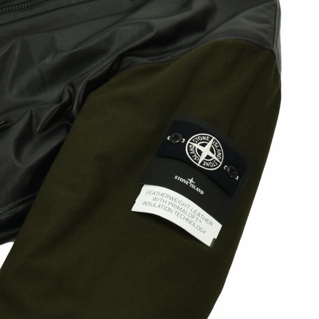 STONE ISLAND(ストーンアイランド)の【BLACK/OLIVE】ストーンアイランド スタジャン  メンズのジャケット/アウター(スタジャン)の商品写真