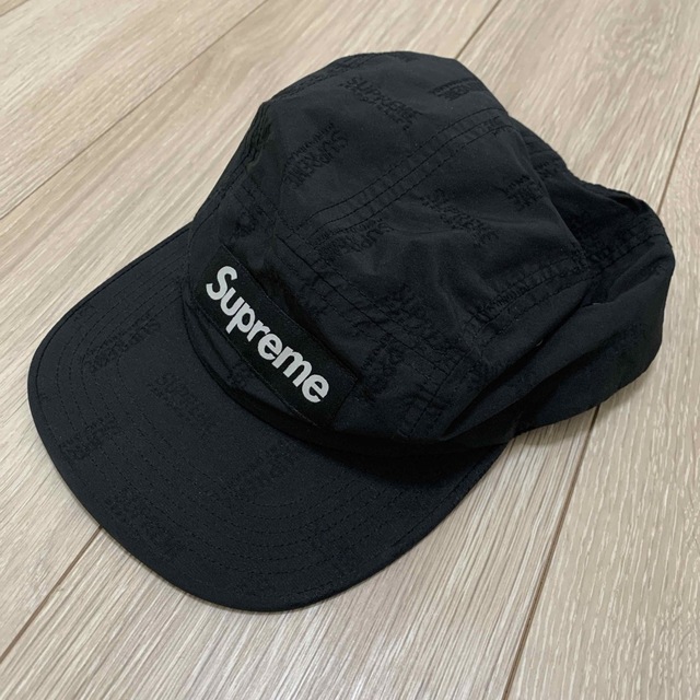 メンズSupreme Lenticular Logo Camp Cap 黒 キャップ