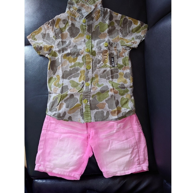 JUNK STORE(ジャンクストアー)のJUNK STORE　120シャツ+110半ズボン② キッズ/ベビー/マタニティのキッズ服男の子用(90cm~)(その他)の商品写真