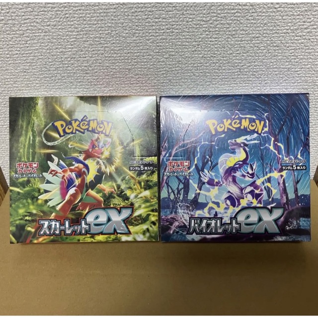 ポケモンカード  バイオレットex スカーレットex シュリンク付き 各1BOX