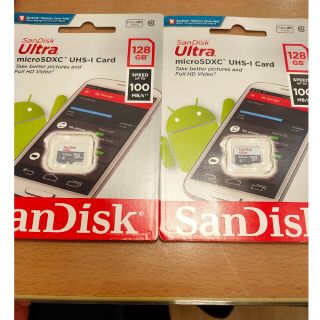 SanDisk製 メモリーカードマイクロSDカード 128GB 2個(その他)