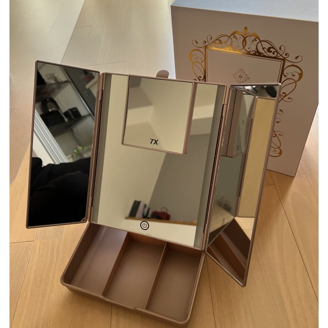 高品質お得化粧鏡 三面鏡 真実の鏡 makeup boxの通販 by うら's shop