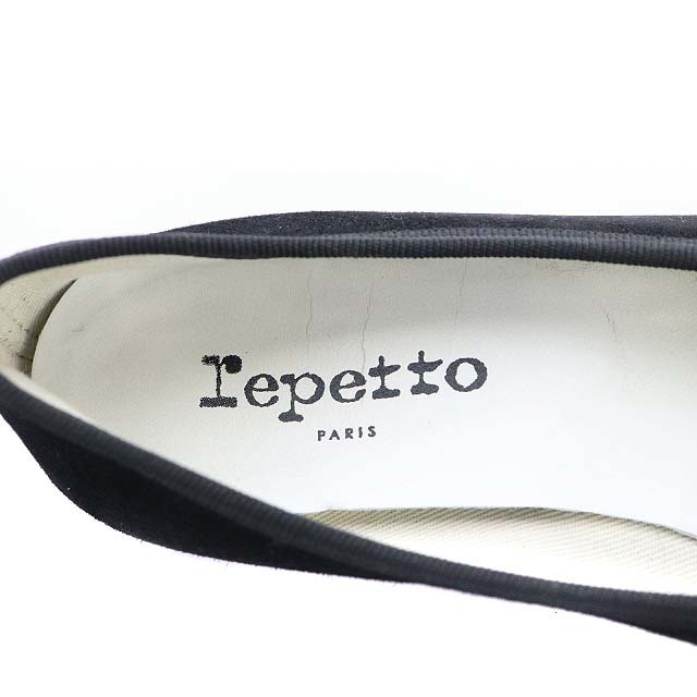 repetto(レペット)のレペット Repetto バレエシューズ リボン スクエアトゥ 22.0cm 黒 レディースの靴/シューズ(その他)の商品写真