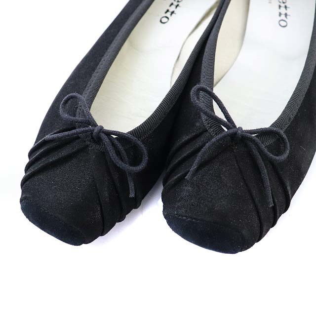 repetto(レペット)のレペット Repetto バレエシューズ リボン スクエアトゥ 22.0cm 黒 レディースの靴/シューズ(その他)の商品写真