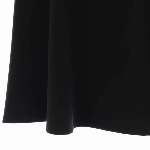 JILLSTUART(ジルスチュアート)のジルスチュアート フレアスカート 膝丈 バックジップ デザインボタン 0 黒 レディースのスカート(ひざ丈スカート)の商品写真