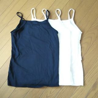 ユニクロ(UNIQLO)のエアリズム胸二重キャミソール　3枚組　140cm(下着)