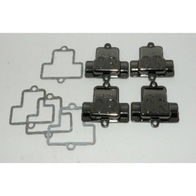 59-0305/FCR キャブレター トップ カバー スモール用黒メッキ X4個