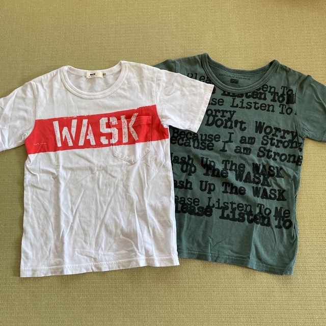 WASKワスク　3点セット　リバーシブル　チェックシャツ+Tシャツ2枚