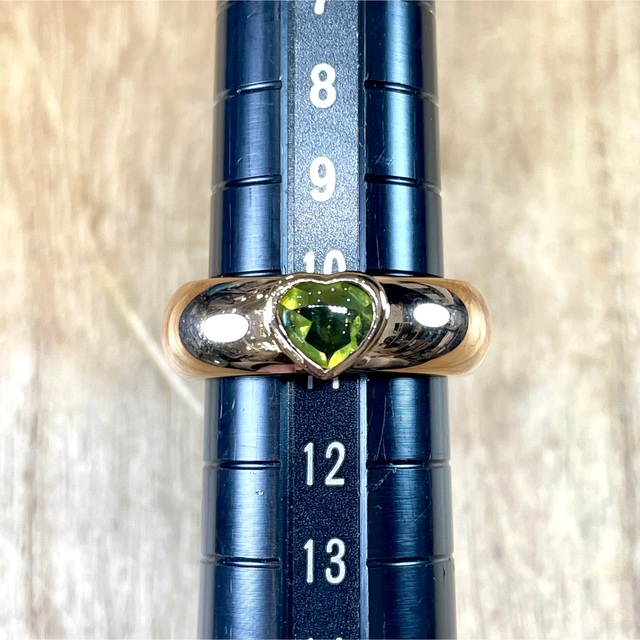 可愛い!ティファニー k18PG ペリドット リング 4.86g M1273 | www