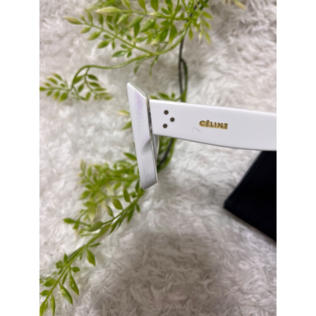 CELINE セリーヌ サングラス スクエア ホワイトフレームCL 41449 CELINE セリーヌ サングラス スクエア ホワイトフレームCL 41449
