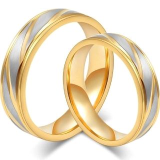 X886 ペアリング 結婚指輪 ゴールド レディース  メンズ カップル(リング(指輪))