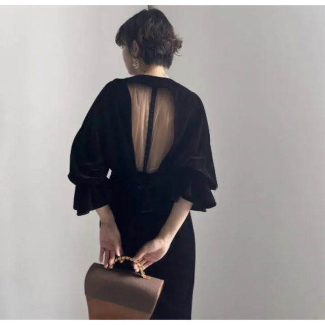 レア?!☆ AMERI\r \r 2WAY CURVE VELOURS DRESS | southbayplanning.com
