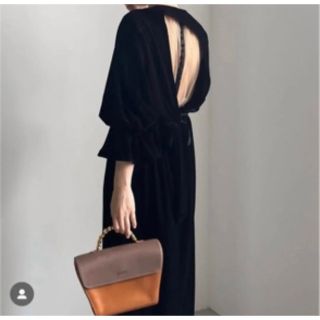 2WAY CURVE VELOURS DRESS 2wayカーブベロアワンピース