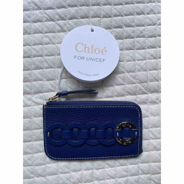 Chloe(クロエ)のChloe ダリルコインパース ミニ財布 カードホルダー  ネイビー レディースのファッション小物(パスケース/IDカードホルダー)の商品写真