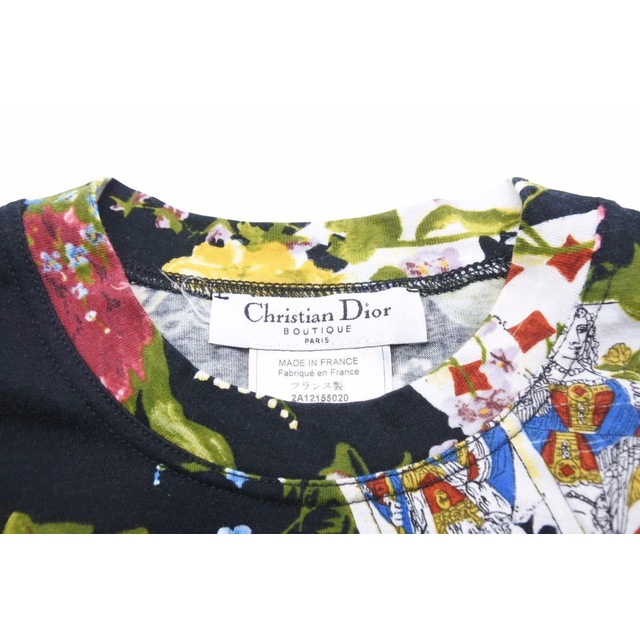 CHRISTIAN DIOR BY JOHN GALLIANO TRUMP クリスチャンディオール ガリアーノ期 011J43ACMIX トランプ  Tシャツ 中古 38428