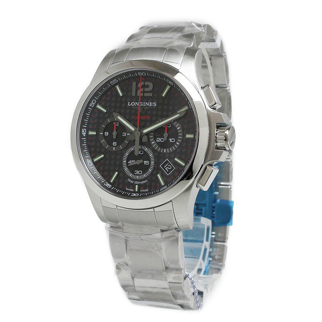 ロンジン コンクエスト クロノグラフ クォーツ 腕時計 シルバー L3.717.4.66.6 LONGINES（新品・未使用品）