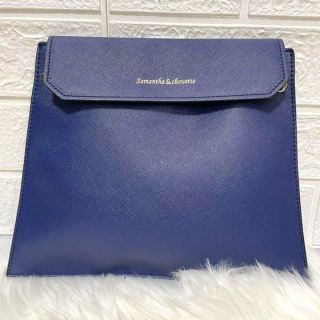 極美品♡Samantha Thavasaクラッチバッグチェーン付 NAVY