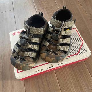 キーン(KEEN)のキーン　サンダル　迷彩柄　17センチ(サンダル)