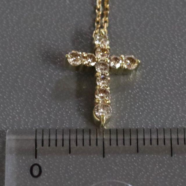 K18 ダイヤモンドネックレス クロスモチーフ 0.05ct