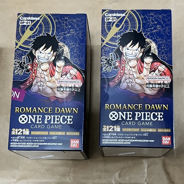 ONE PIECE ROMANCE DAWN OP-01 ロマンスドーン 2箱 カード ONE PIECE ROMANCE DAWN OP-01 ロマンスドーン 2箱 カード