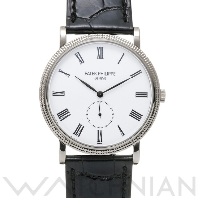 【絶品】 PATEK PHILIPPE 腕時計 メンズ ホワイト 5116G-001 PHILIPPE PATEK フィリップ パテック 文字盤ゴミあり取れない 中古 - 腕時計(アナログ)