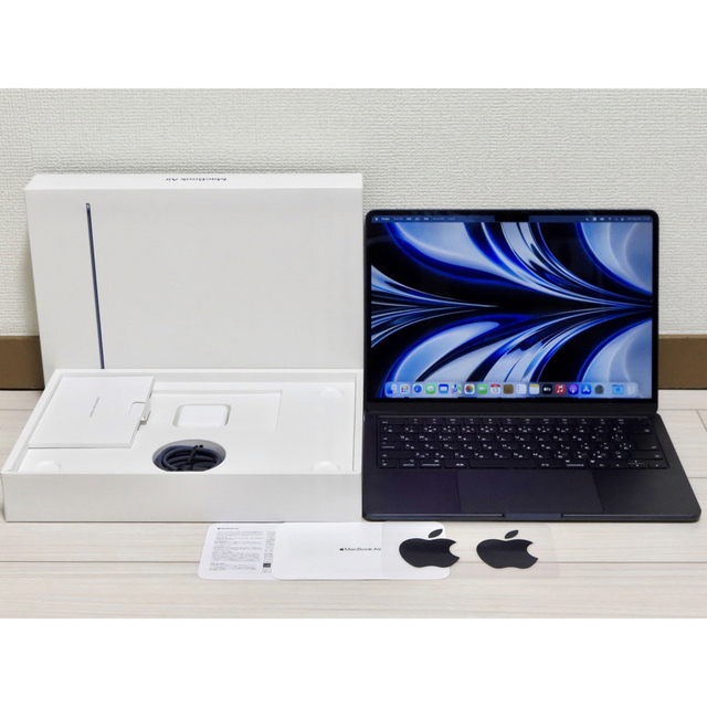 Mac (Apple)(マック)のM2 MacBookAir SSD512GB MLY43J/A AC+ スマホ/家電/カメラのPC/タブレット(ノートPC)の商品写真