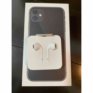 アップル(Apple)の【新品】iPhone付属イヤホン(ヘッドフォン/イヤフォン)