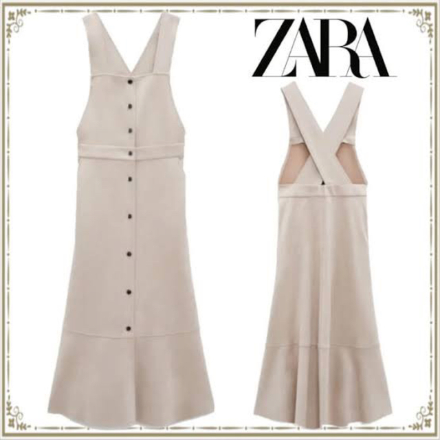 ZARA フェイクスエードジャンパースカート