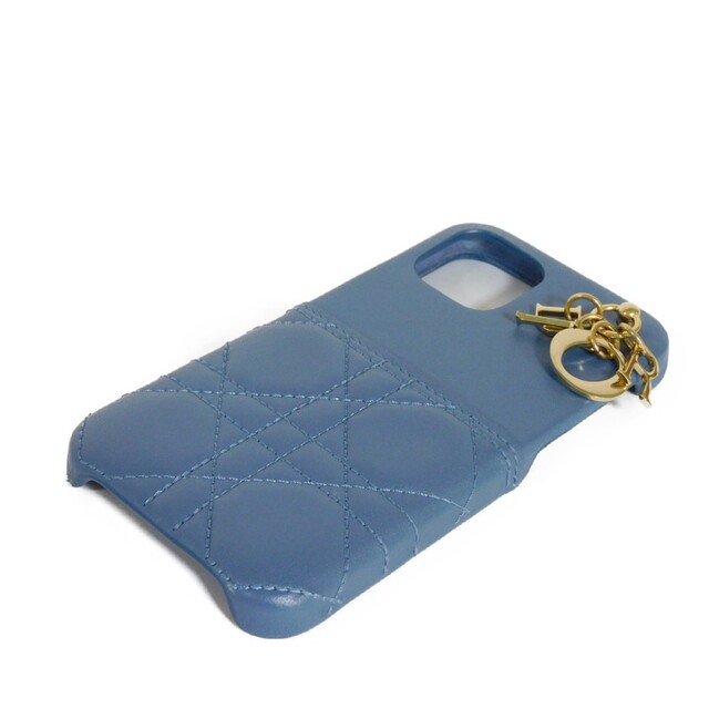 ディオール LADY DIOR iPhone 12/12Proケース iPhoneケース カナージュ デニムブルー スマホケース  S0878ONMJ_M90B