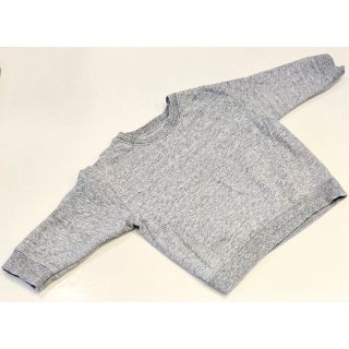 ユニクロ(UNIQLO)のユニクロ　90サイズ 裏起毛スウェットシャツ　グレー　UNIQLO トレーナー(Tシャツ/カットソー)