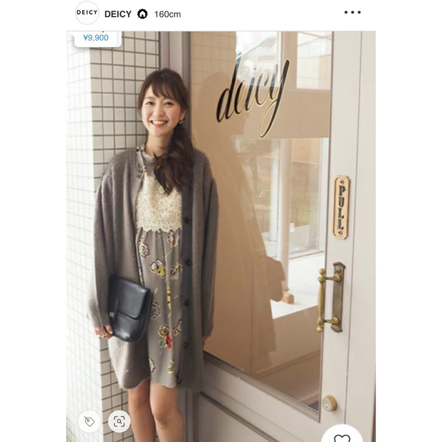 deicy(デイシー)の美品　deicy 花柄ワンピース　レース　チェック柄 レディースのワンピース(ミニワンピース)の商品写真