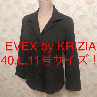 エヴェックスバイクリツィア(EVEX by KRIZIA)の★EVEX BY KRIZIA/クリツィア★大きいサイズ！ジャケットコート40(テーラードジャケット)