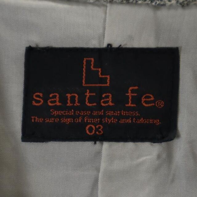 santa fe サンタフェ バックロゴ刺繍 ナイロンジャケット ブラック XL