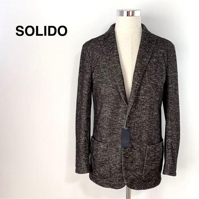 SOLIDO(ソリード)の良品 ソリード パッチポケット 2B ブレザー テーラードジャケット イタリア製 メンズのジャケット/アウター(テーラードジャケット)の商品写真