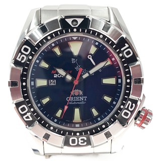 オリエント(ORIENT)の〇〇ORIENT オリエント ダイバーズ ウォッチ 自動巻き M-FORCE エムフォース 腕時計  EL03-0-B シルバー x ネイビー(腕時計(アナログ))