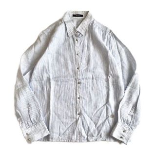 アクアスキュータム(AQUA SCUTUM)のAquascutum アクアスキュータム リネンストライプシャツ ブラウス 10(シャツ/ブラウス(長袖/七分))